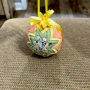 Bluey inspired quilted ornament.